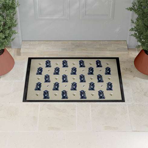 Newfoundland Dog Pattern Door Mat